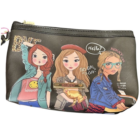 Nikky‎ by Nicole Lee Pouch Wristlet Cosmetic Bag Accessories - Picture 1 of 9
